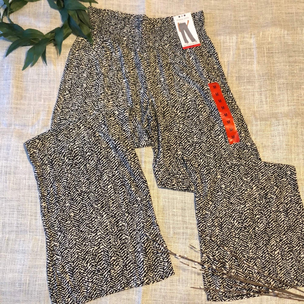 Chevron flowy pants